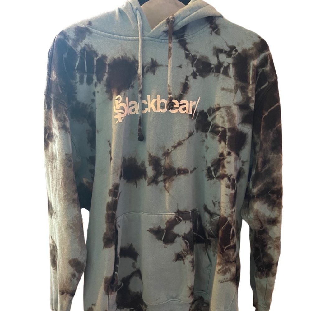 Blackbear Blue and Black Tye Die Hoodie